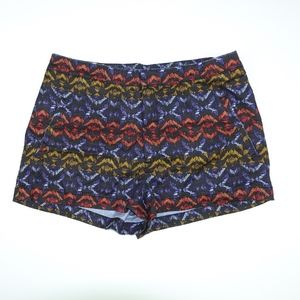 Free People High Waisted Colorful Pattern Shorts